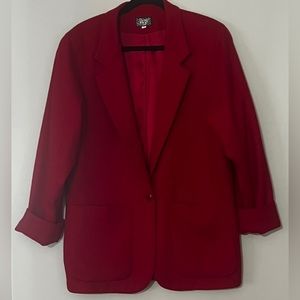 KGR 100% pure wool red blazer size S